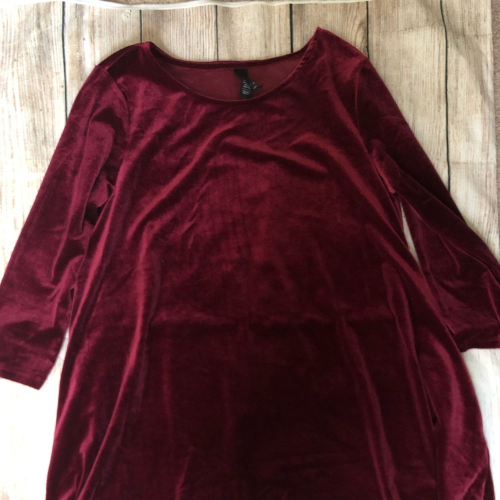 Agnes and Dora crushed velvet tunic